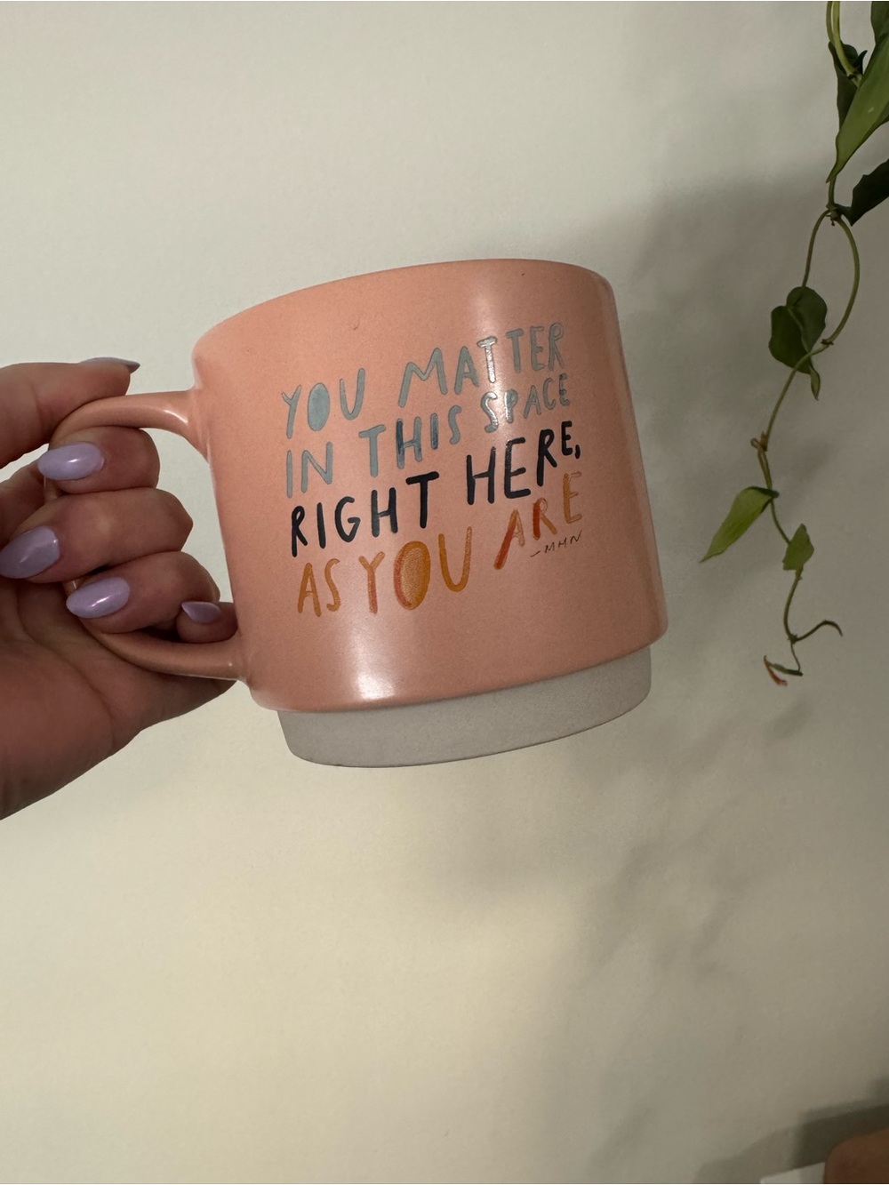 Pink Inspirational Ceramic Mug
